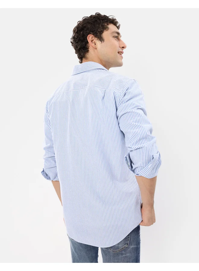 American Eagle AE Striped Everyday Oxford Button-Up Shirt