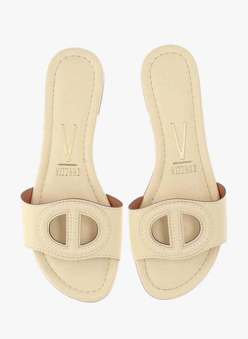 Vizzano  Vizzano Ladies Flat Sandals Yellow | Made In Brazil for Women | Best Price UAE