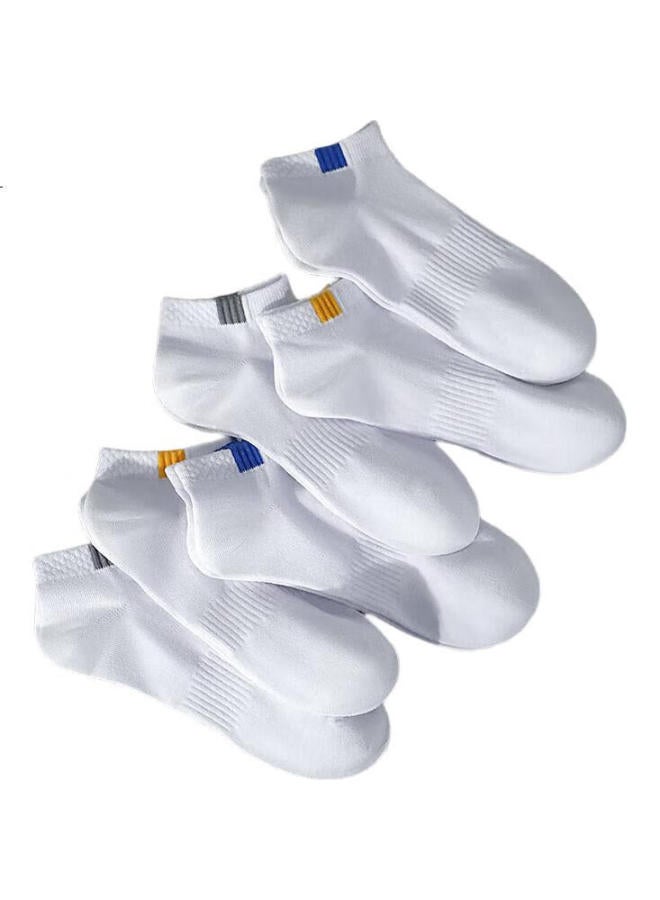 Insects Chonger Men'S Socks, Short Socks, 100% Pure Cotton, Summer Thin Style, 7A Antibacterial And Odor-Resistant Boat Socks, White Breathable Sports Mid-Calf Men'S Socks - Image 3