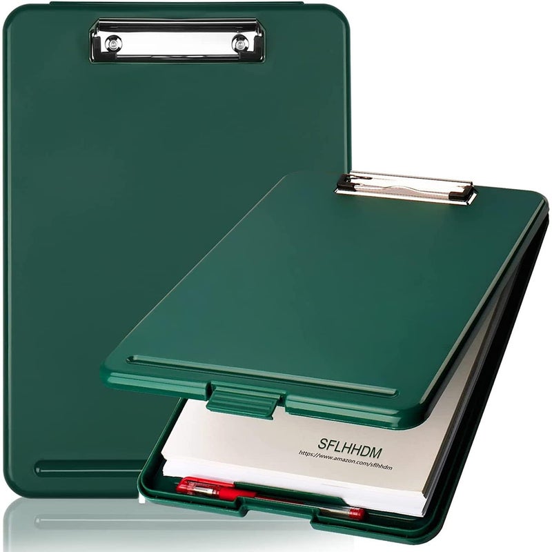 SIMESTICH A4 Clipboard with Storage Case – Durable Plastic Clip Pad for Paper & Document Storage, Writing Board with Lid Stationery Box for Office, School Multicolour (83002) - Image 1