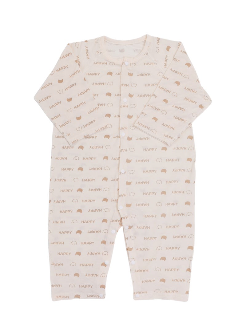 Baby Romper - Lyocell Blend Half Sleeve & Knee-Length Bodysuit, Front Snap Closure, Breathable for AC Weather - For 6–24 Months  - Image 2