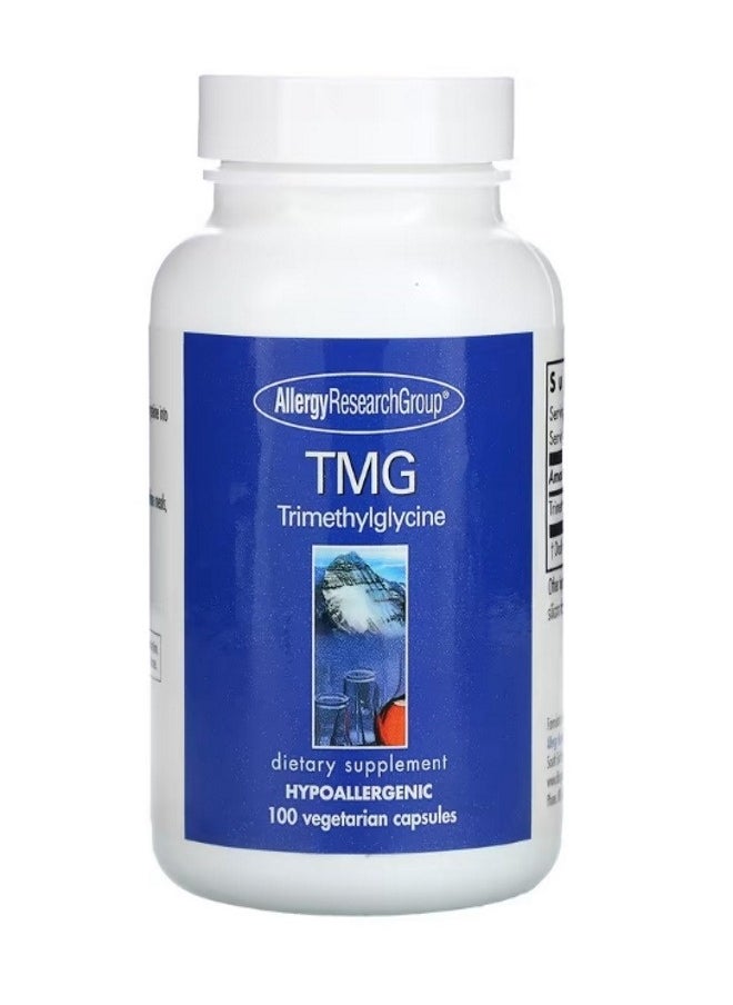 Allergy Research Group - TMG Trimethylglycine 100 Vegetarian Capsules - Image 1