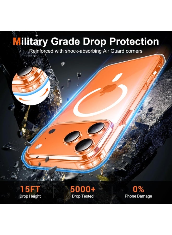 أثير حافظة واقية شفافة لهاتف iPhone 17 Pro حافظة هاتف رفيعة للغاية ومناسبة للشكل متوافقة مع MagSafe حافظة هاتف شفافة مغناطيسية مقاومة للخدش حماية رفيعة للغاية من السقوط بمستوى عسكري (شفافة) - Image 5