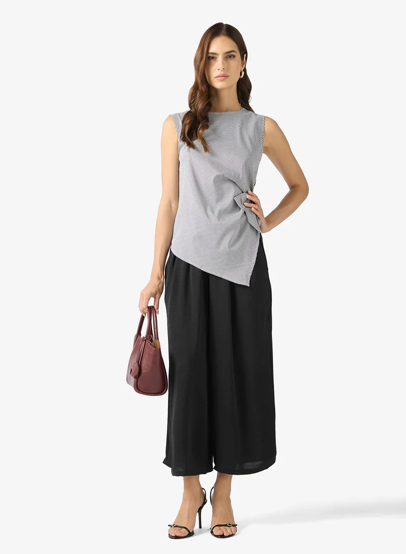 ELLA Wide Leg Trouser With Drawstring