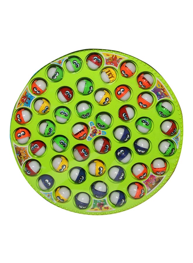 RUN FENG 45-Piece Musical Rotating Tyre Fishing Game Set For Kids, Multicolour, - Image 1