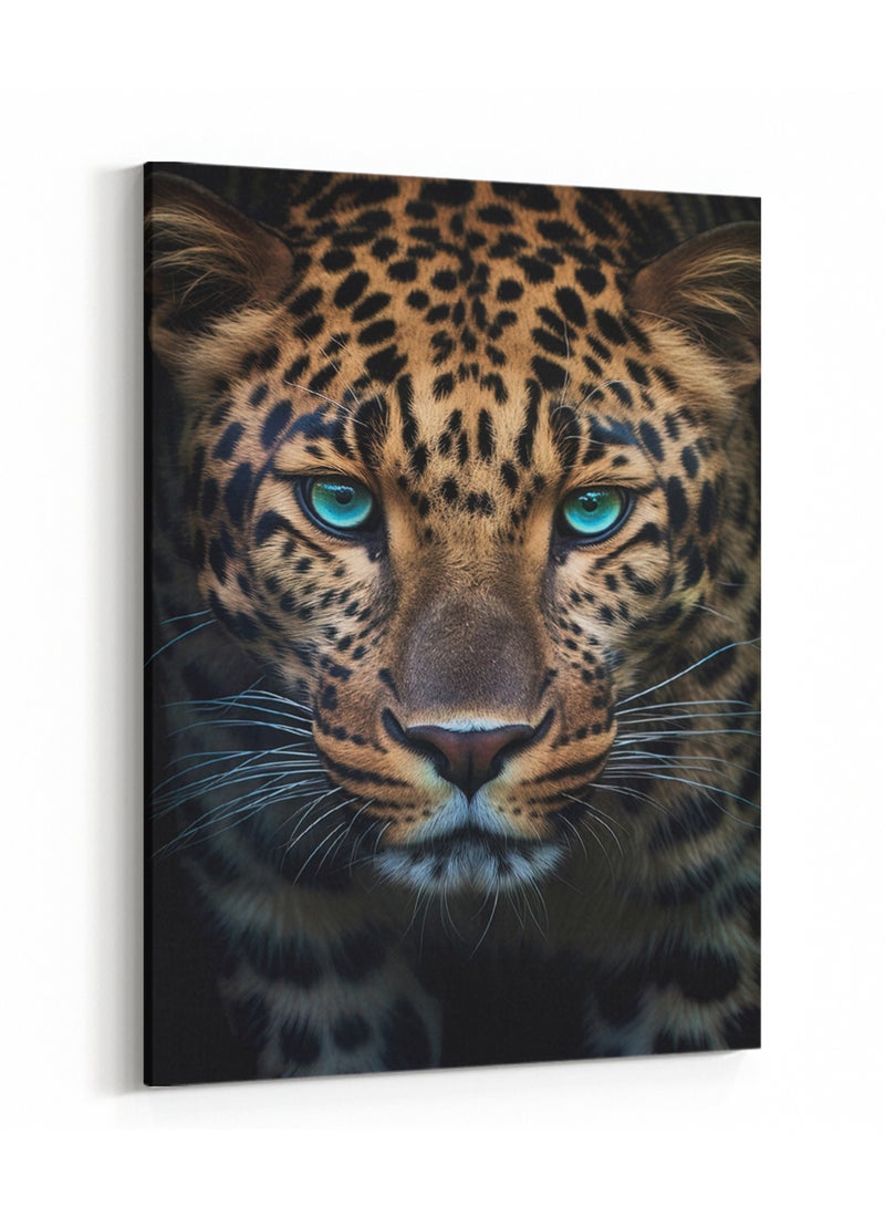 لوحة كانفاس على إطار خشبي بتصميم فهد - Image 4