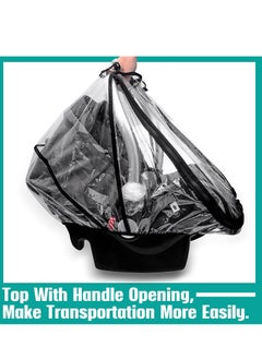 Stroller Rain Cover Baby Carrier Dust-Proof Raincover EVA Car Seat Weather Shield with Quick Access Zipper Door and Side Ventilation Universal Car Seat Transparent Rain Cover for Maxi COSI and More - pzsku/Z5D014A734DA1C8FDA924Z/45/_/1718612466/15e3c756-9f96-48b5-be5e-df65ac634282