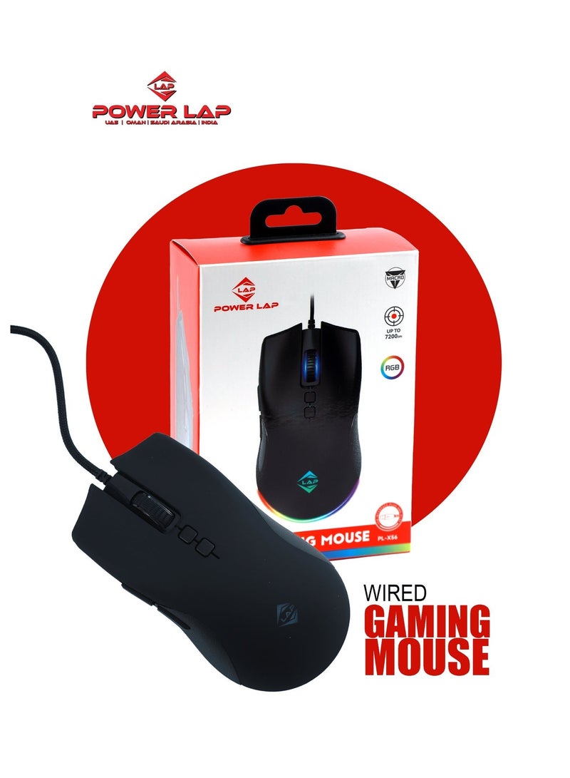 RGB WIRED GAMING MOUSE PL-X56