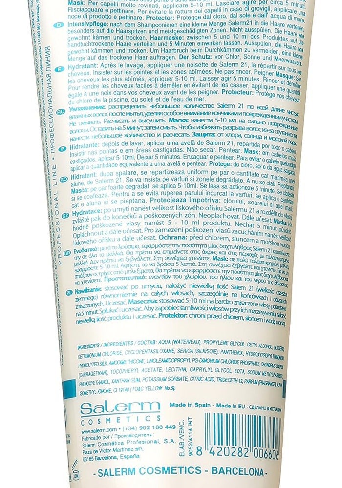 Salerm 21 Leave-in Conditioner with Silk Protein - 6.9 Ounce Tube - Image 2