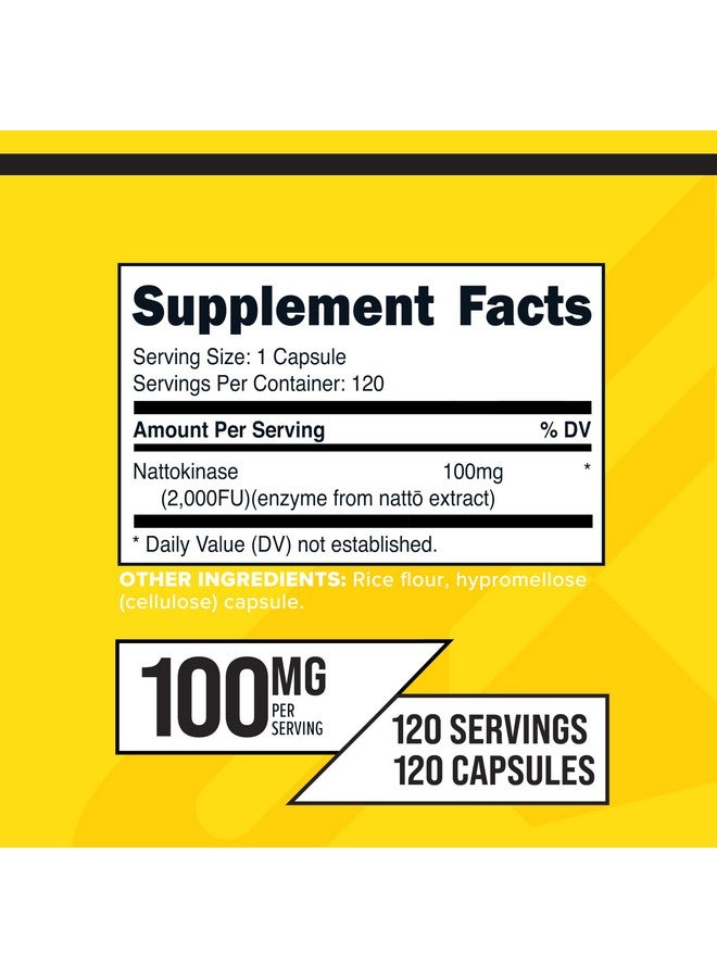 Primaforce Nattokinase (100mg) 2000 FU Per Serving, 120 Capsules - Image 2