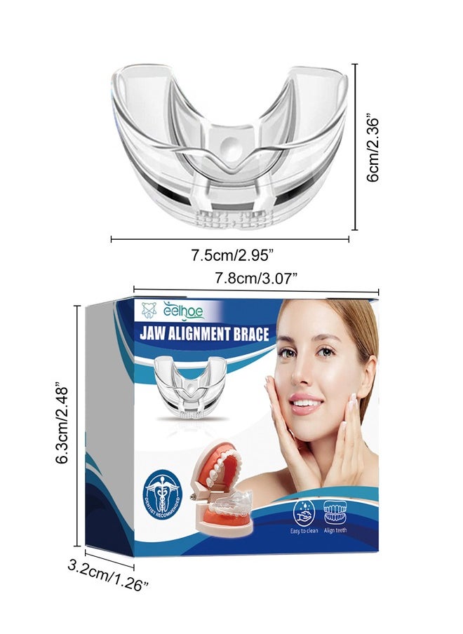 EELHOE Jaw Adjustment Bracket - Teeth Aligners for Straightening Teeth - Correcting Chin Retraction - Crooked Teeth - Malformed Buck Teeth - Oral Care Brace - Bruxism Night Guard  - Image 2