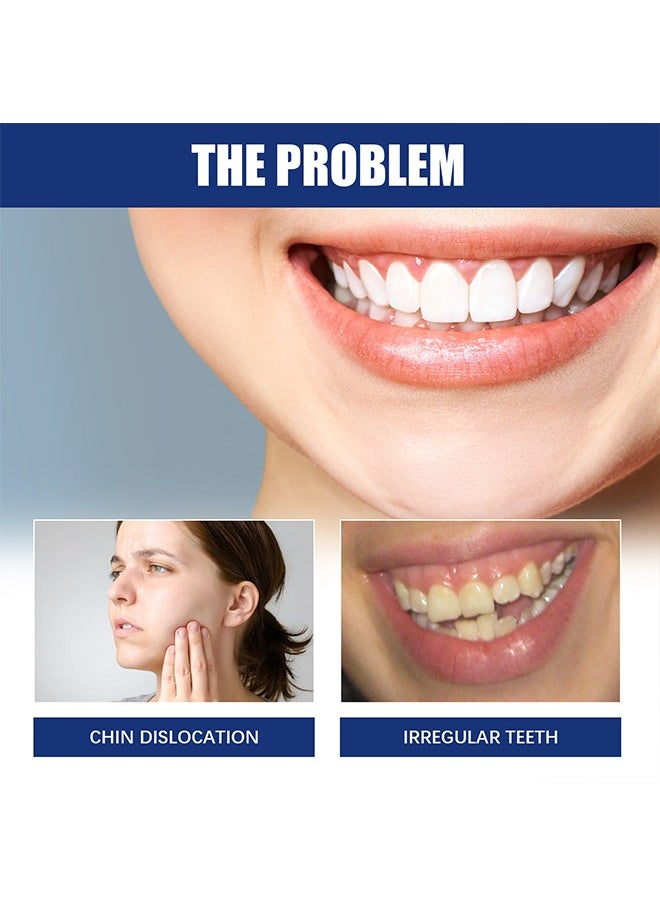 EELHOE - Jaw Adjustment Bracket - Teeth Aligners for Straightening Teeth - Correcting Chin Retraction - Crooked Teeth - Malformed Buck Teeth - Oral Care Brace - Bruxism Night Guard - Image 1