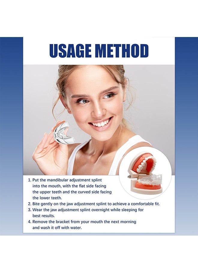 EELHOE - Jaw Adjustment Bracket - Teeth Aligners for Straightening Teeth - Correcting Chin Retraction - Crooked Teeth - Malformed Buck Teeth - Oral Care Brace - Bruxism Night Guard - Image 1