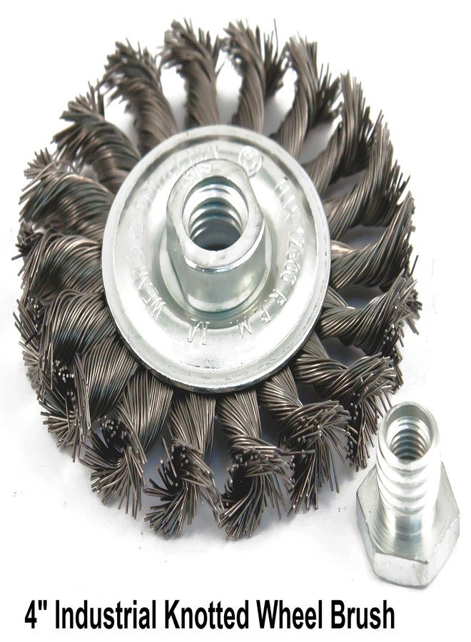 Mibro 618000 (7-Piece) Industrial Manganese Wire Brush Set for Removing Rust, Scale, Paint, and Dirt - Image 4