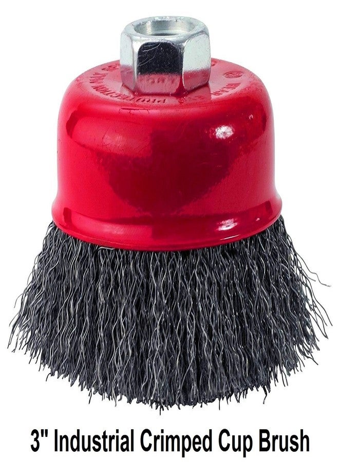 Mibro 618000 (7-Piece) Industrial Manganese Wire Brush Set for Removing Rust, Scale, Paint, and Dirt - Image 2