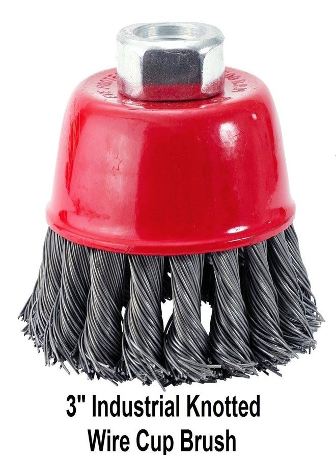 Mibro 618000 (7-Piece) Industrial Manganese Wire Brush Set for Removing Rust, Scale, Paint, and Dirt - Image 3