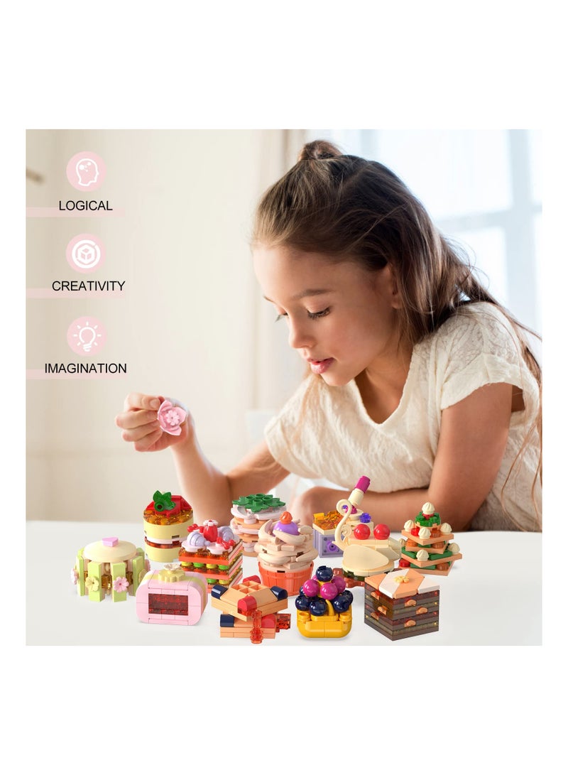 SOLARAE Mini Building Block Sets for Kids Ages 8-14, Assorted STEM Toys for Party Favors, Goodie Bags, Classroom Prizes, Birthday Gifts, and Special Occasions (12 Cake Designs) - Image 5
