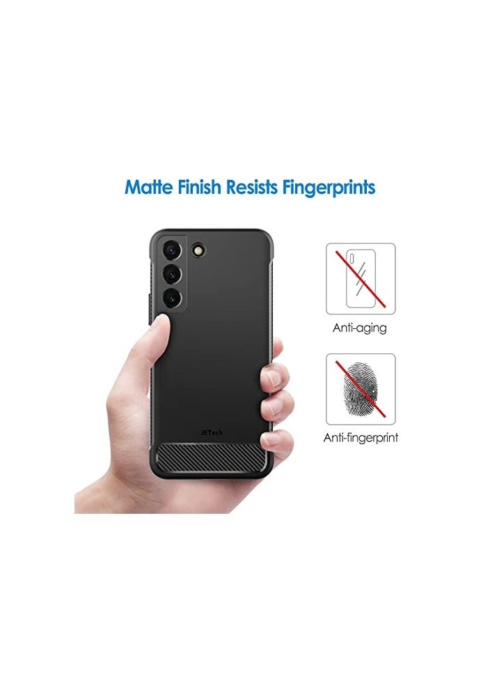 JETech Slim Fit Case for Samsung Galaxy S22 5G 6.1-Inch, Thin Phone Cover with Shock-Absorption and Carbon Fiber Design (Black) - Image 5