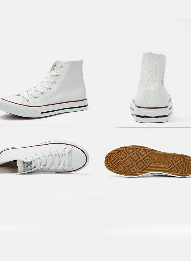 Beauenty Unisex High Top Canvas Sneakers Casual Lace up Canvas Shoes - Image 2