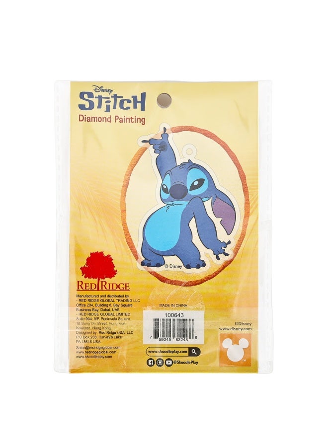 Disney Stitch Diamond Painting Key Chain Kit | Make Your Own Keychain |Art & Craft for Kids & Adult | Age 6+ - Image 2