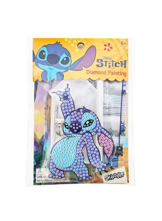 Disney Stitch Diamond Painting Key Chain Kit | Make Your Own Keychain |Art & Craft for Kids & Adult | Age 6+ - Image 3