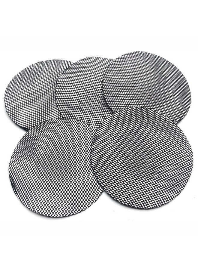 GARASANI - 5 Pack Women Ballet Dance Skating Snoods Hair Net Bun Cover Black (Middle Mesh) - Image 1