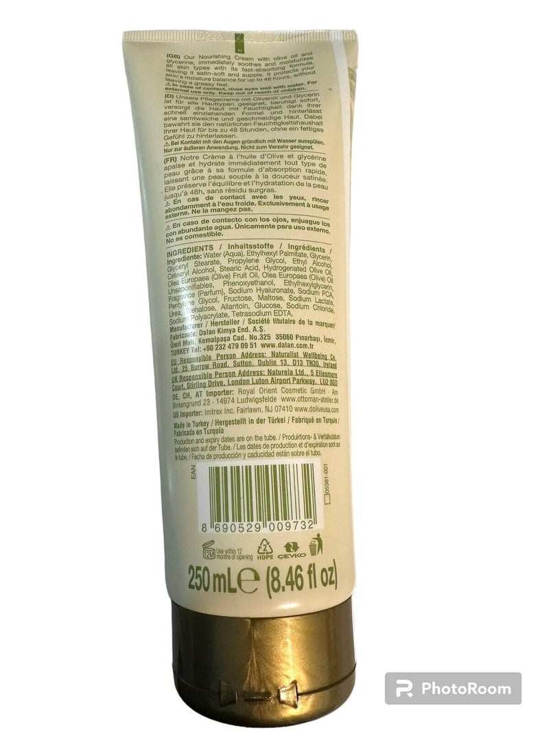 Dalan Hand and Body Cream, Pure Olive Oil, Dalan Dâ€™olive 250ml â€“ 8.45floz - Image 3