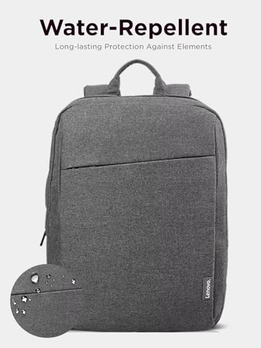 Lenovo Casual Laptop Backpack B210 - 15.6 inch - Padded Laptop/Tablet Compartment - Durable and Water-Repellent Fabric - Lightweight - Grey - Image 5