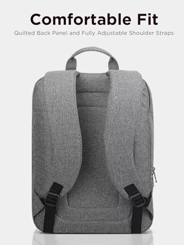 Lenovo Casual Laptop Backpack B210 - 15.6 inch - Padded Laptop/Tablet Compartment - Durable and Water-Repellent Fabric - Lightweight - Grey - Image 3
