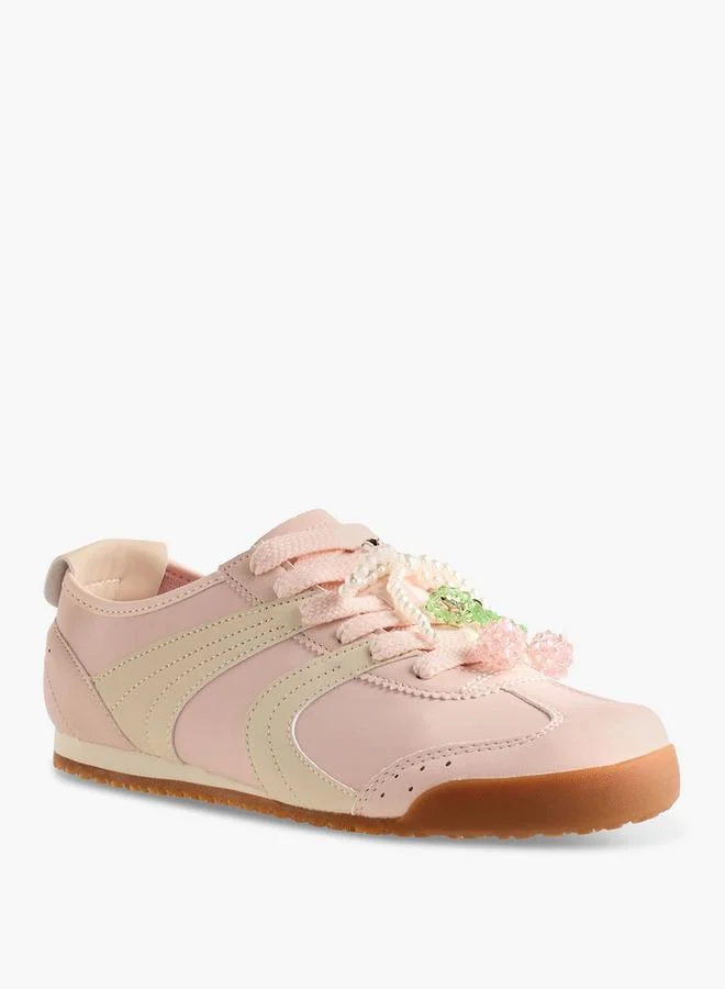 Celeste Women Pearl Embellished Sneakers