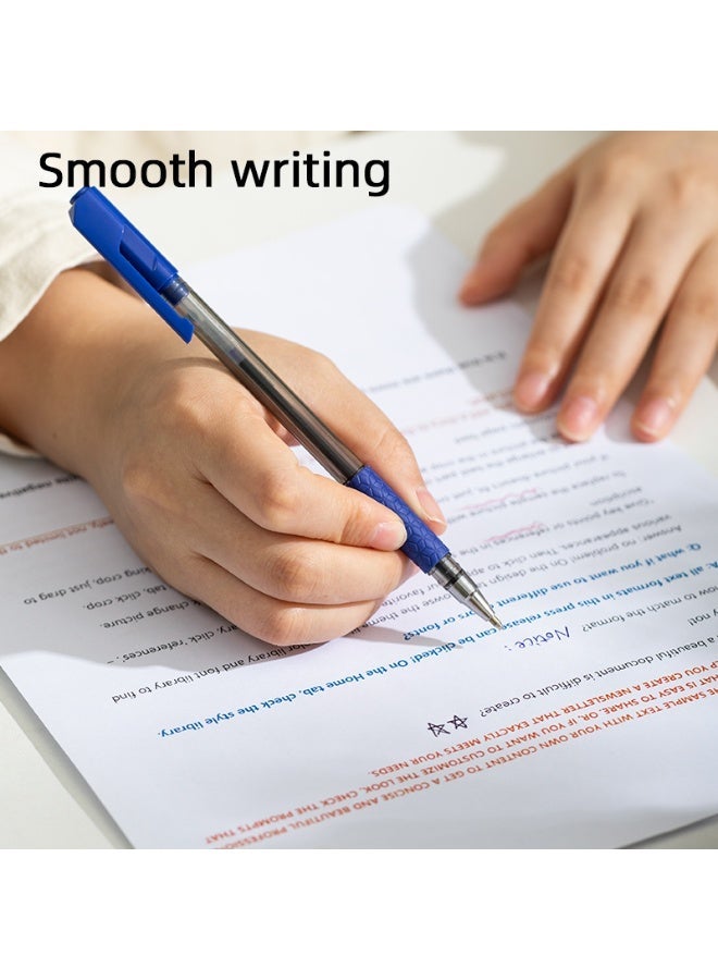 Deli Q01630 Arrow Pens – 0.7mm Blue Ink, Soft Grip, Smooth Writing, 12-Pack - Image 4