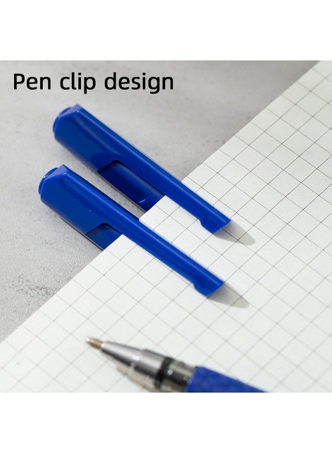 Deli Q01630 Arrow Pens – 0.7mm Blue Ink, Soft Grip, Smooth Writing, 12-Pack - Image 3