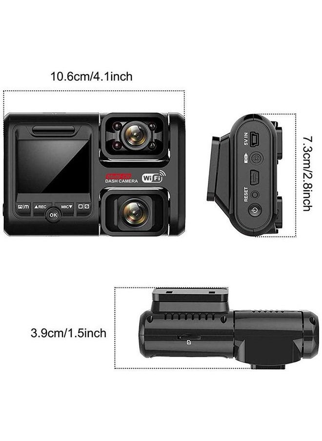 Mi VAZA - Dash Cam - Front and Rear Camera - 2160P or 1080P - Built in WiFi, ADAS - Car Camera with Night Vision and Parking Monitor - Image 1