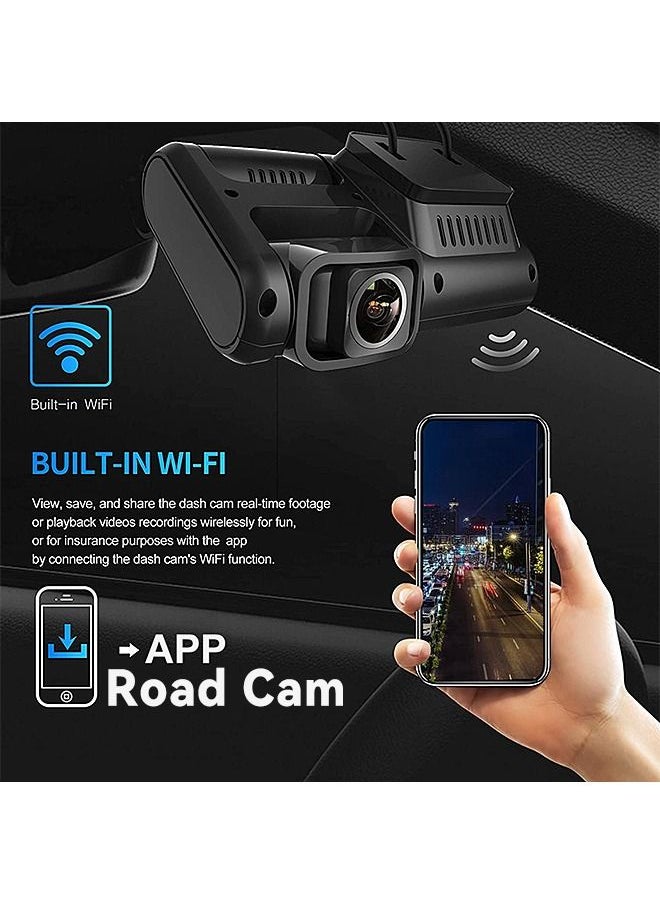 Mi VAZA - Dash Cam - Front and Rear Camera - 2160P or 1080P - Built in WiFi, ADAS - Car Camera with Night Vision and Parking Monitor - Image 1