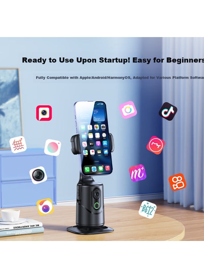 Xiaotian Smartphone Gimbal Selfie Stick 360° Rotation Anti-Shake Face Tracking Automatic Tracking Stabilizer Intelligent Follow-Up Artifact Shooting Vlog Tiktok Live - Image 4