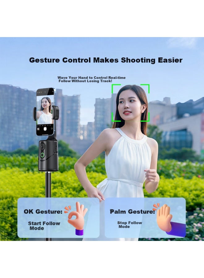 Xiaotian Smartphone Gimbal Selfie Stick 360° Rotation Anti-Shake Face Tracking Automatic Tracking Stabilizer Intelligent Follow-Up Artifact Shooting Vlog Tiktok Live - Image 5