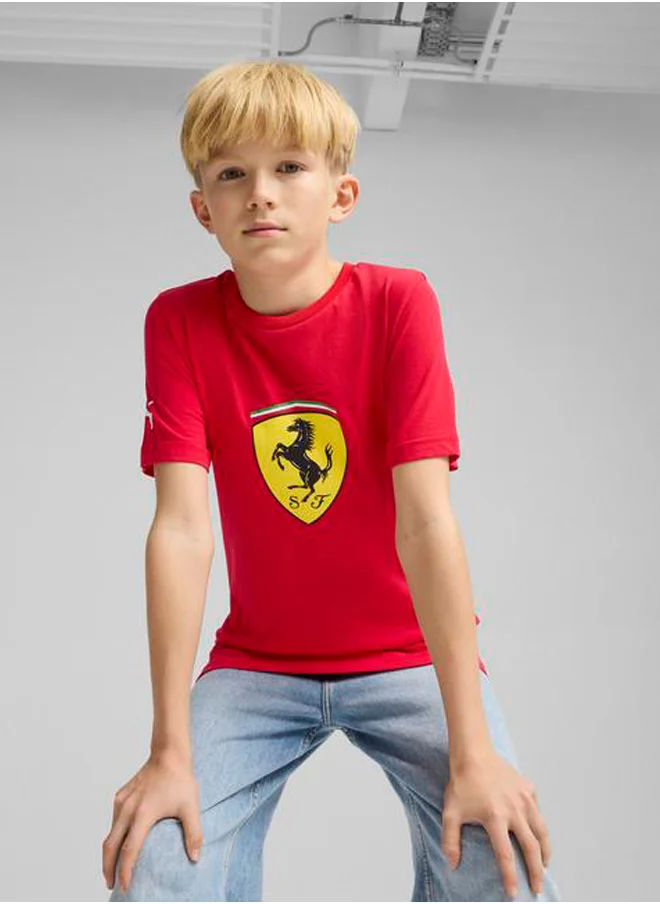 PUMA Youth Ferrari Race Big Shield T-Shirt