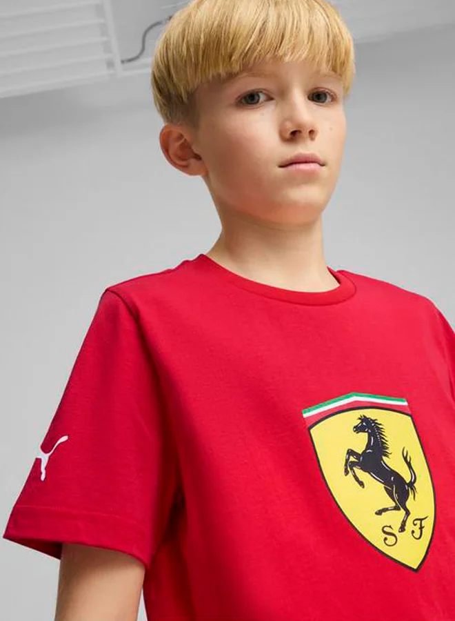 PUMA Youth Ferrari Race Big Shield T-Shirt