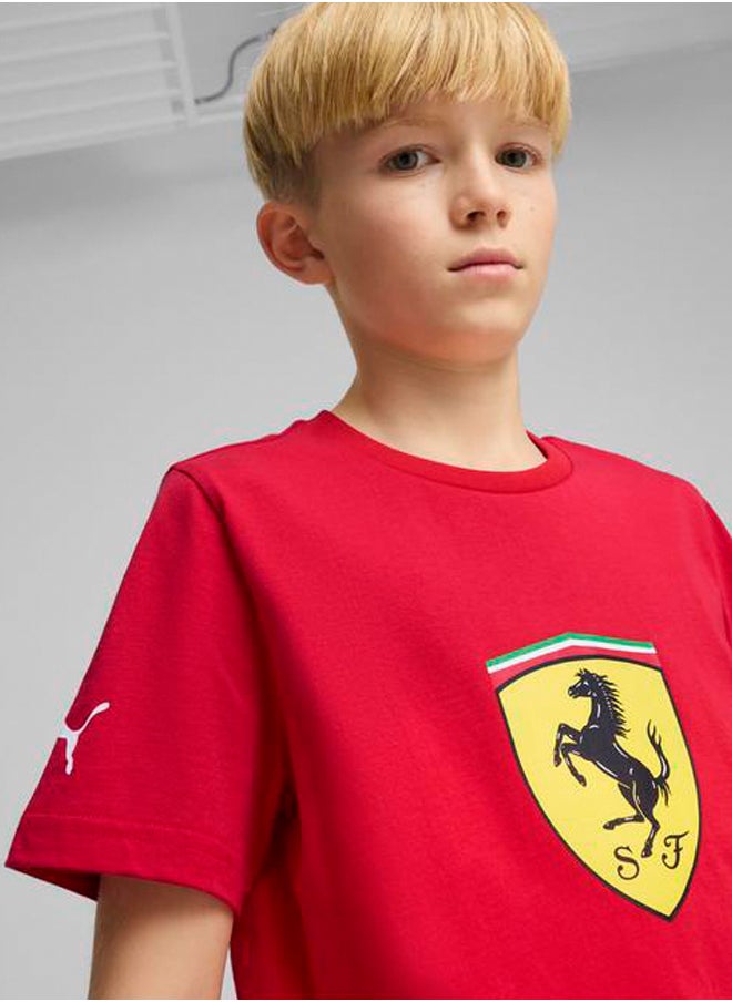 PUMA - Youth Ferrari Race Big Shield T-Shirt - Image 1