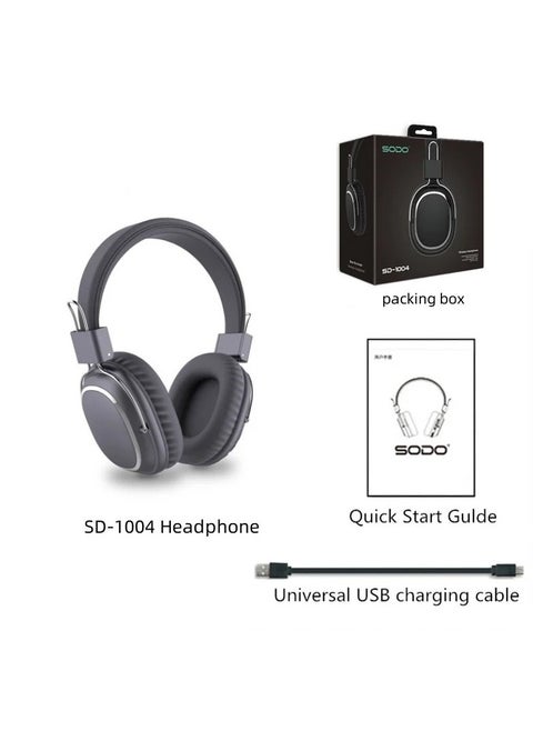 SODO 1004 – Foldable Wireless Headphones – Bluetooth 5.1 – Mic – TF Card & FM Radio Support – Wired & Wireless