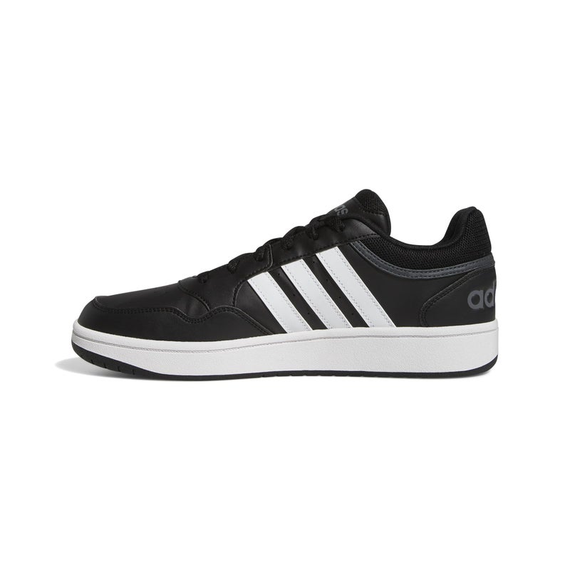 adidas Men's Hoops 3.0 Low Basketball Shoe, Core Black/White/Grey, 9.5 - Image 3