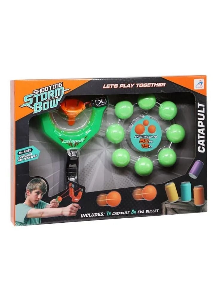 بريميم لعبة قاذفة قوس العاصفة – مجموعة قاذفة كرات إسفنجية للأطفال.