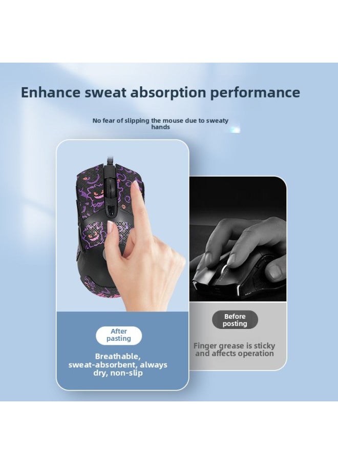 Generic - Suitable For Logitech G703/G603/G403 Mouse Anti-slip Sticker Special Sweat-absorbent Anti-sweat Side Sticker Foot Sticker Foot Mat Film-color:[all Inclusive] A Pink Cinnamon Dog Mouse Sticker - Image 1