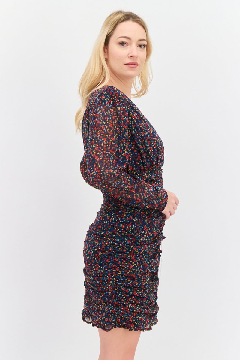 Pepe Jeans Women Allover Print Mini Dress, Multicolor - Image 2