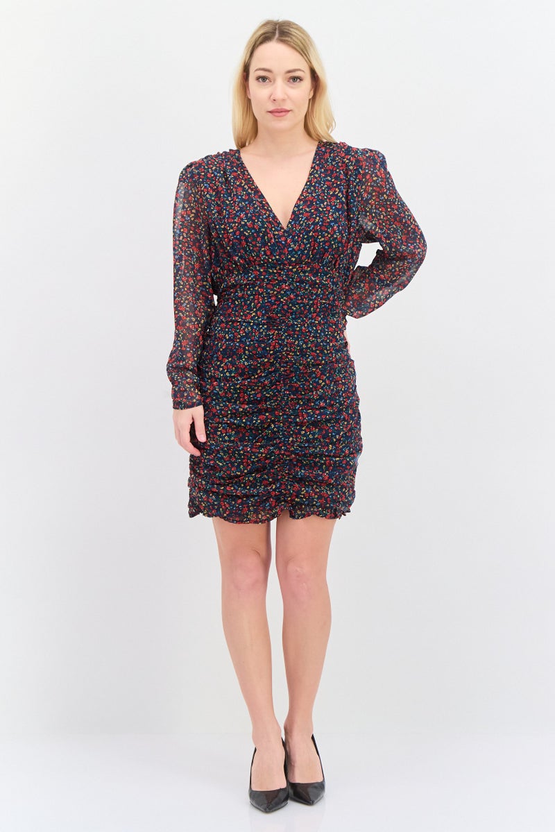 Pepe Jeans Women Allover Print Mini Dress, Multicolor - Image 4