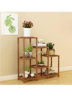 WinHolder Plant Flower Stand Indoor Plant Shelf Outdoor Wood Flower Rack for Multiple Plants 3 Tiers Ladder Flower Holder for Living Room Patio Home Decor for Gardening  - Image 1