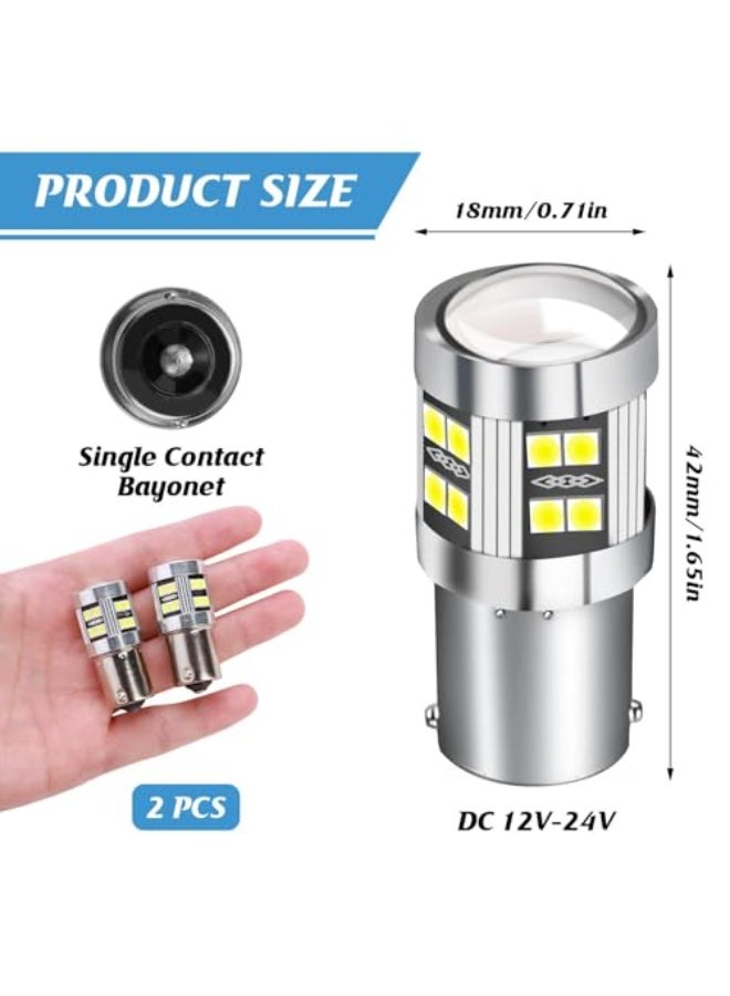 Bukela Super Bright LED Bulbs -for Reverse, Brake, Turn Signal, and Interior Lights, 6000K White Light Bulb, 12V-24V DC, Ideal for Cars, RVs, and Trucks & Car - Image 5