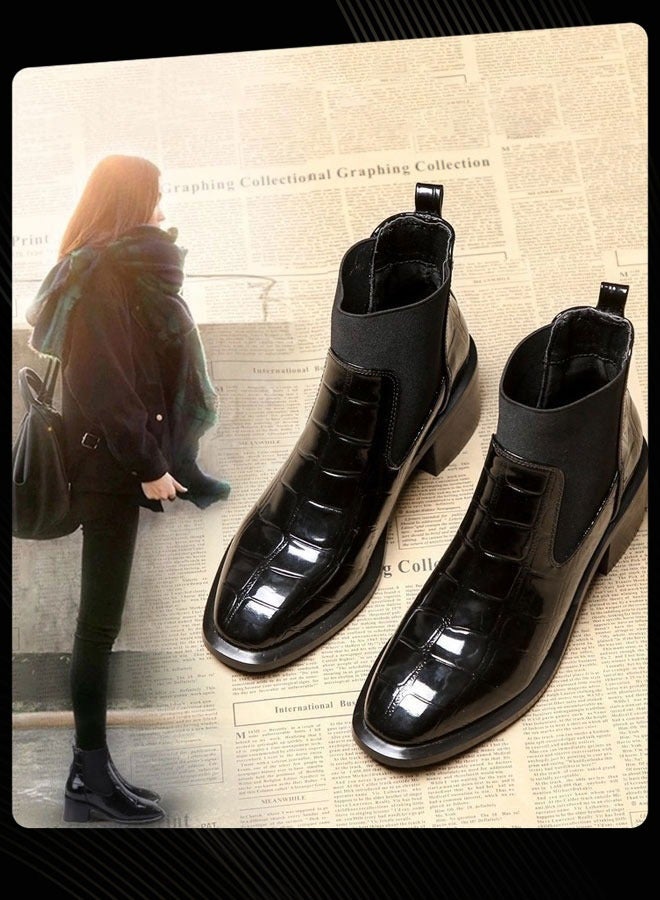 Joychic Women Causal Winter Comfort and Warm Chunky Heel Boot - Image 1