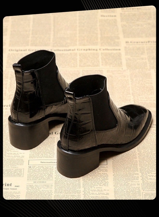 Joychic Women Causal Winter Comfort and Warm Chunky Heel Boot - Image 2