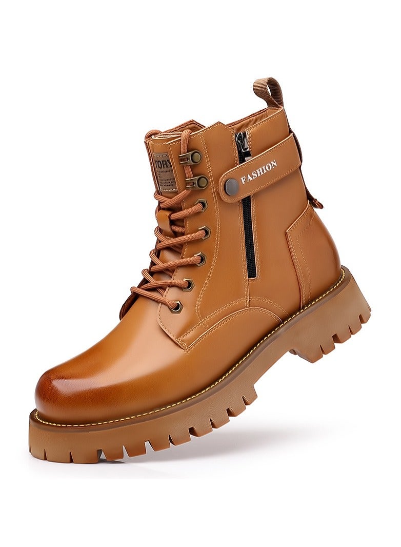 KUYING New Fashion Men's Martin Boots
